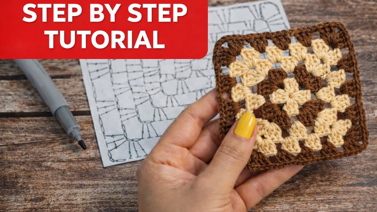 Easy Crochet Granny Square Tutorial | Step-by-Step for Beginners | Hindi