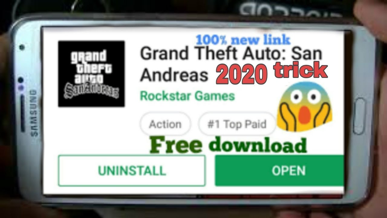 How to download GTA San Andreas in 1GB Ram and 2GB Ram mobile in Hindi by HK GTA San Andreas