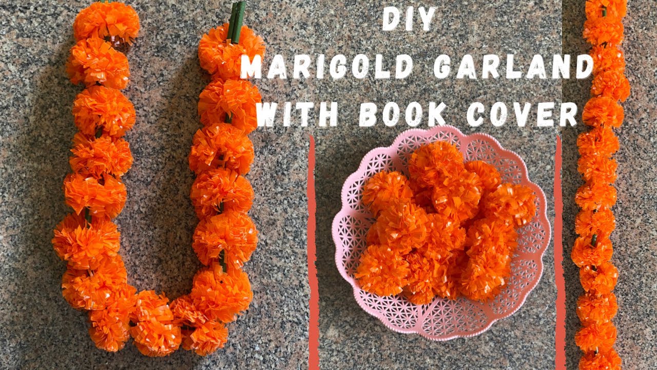 How to Make Marigold Flower Garland/Door Toran | Decoration Ideas For any Ocassion