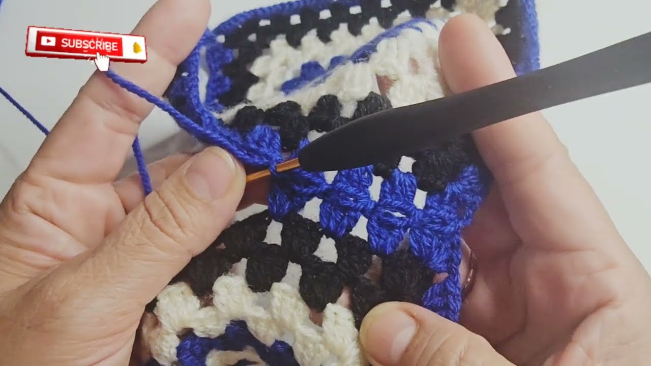 Tejido le la abuela con sali kinittng crochet