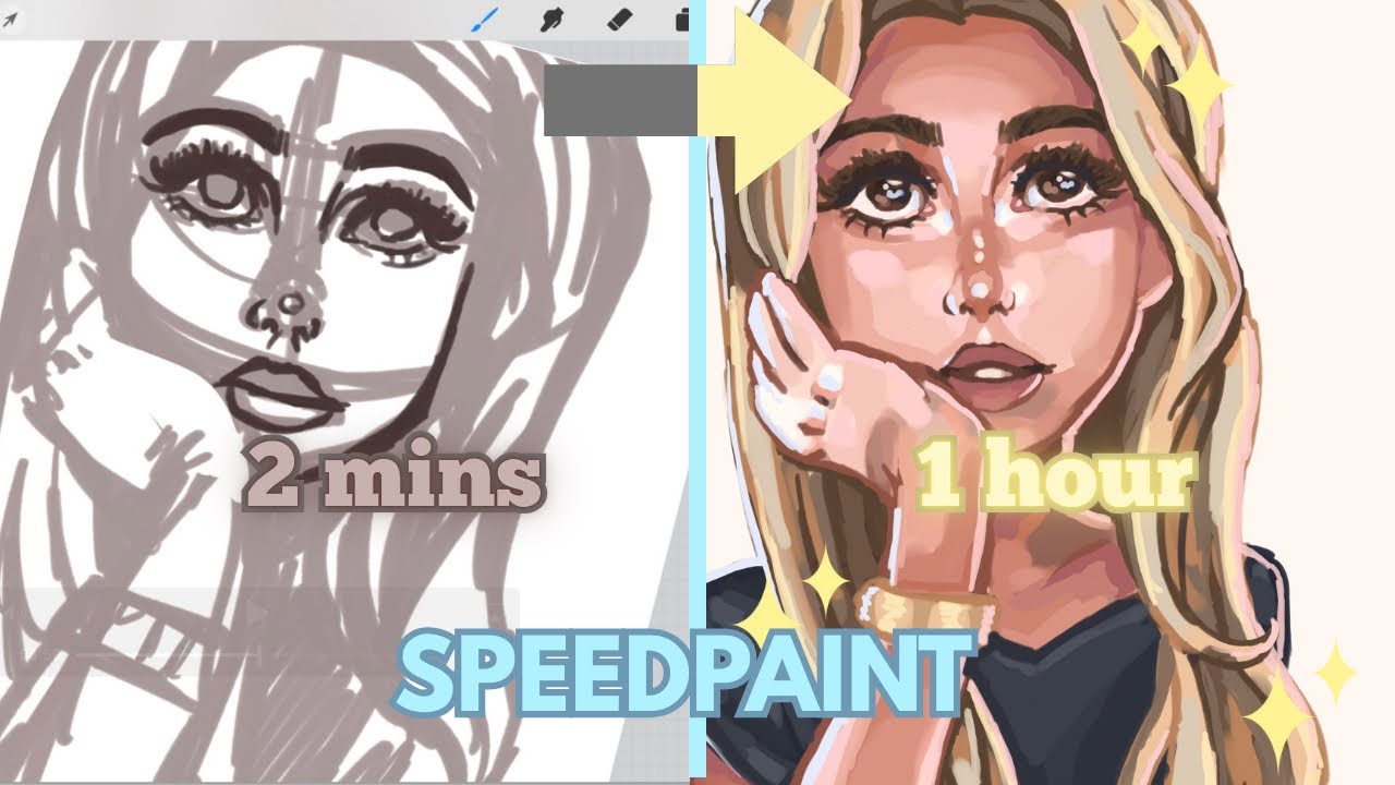 1 HOUR in 2 MINS | FULL SPEEDPAINT + Relaxing Music