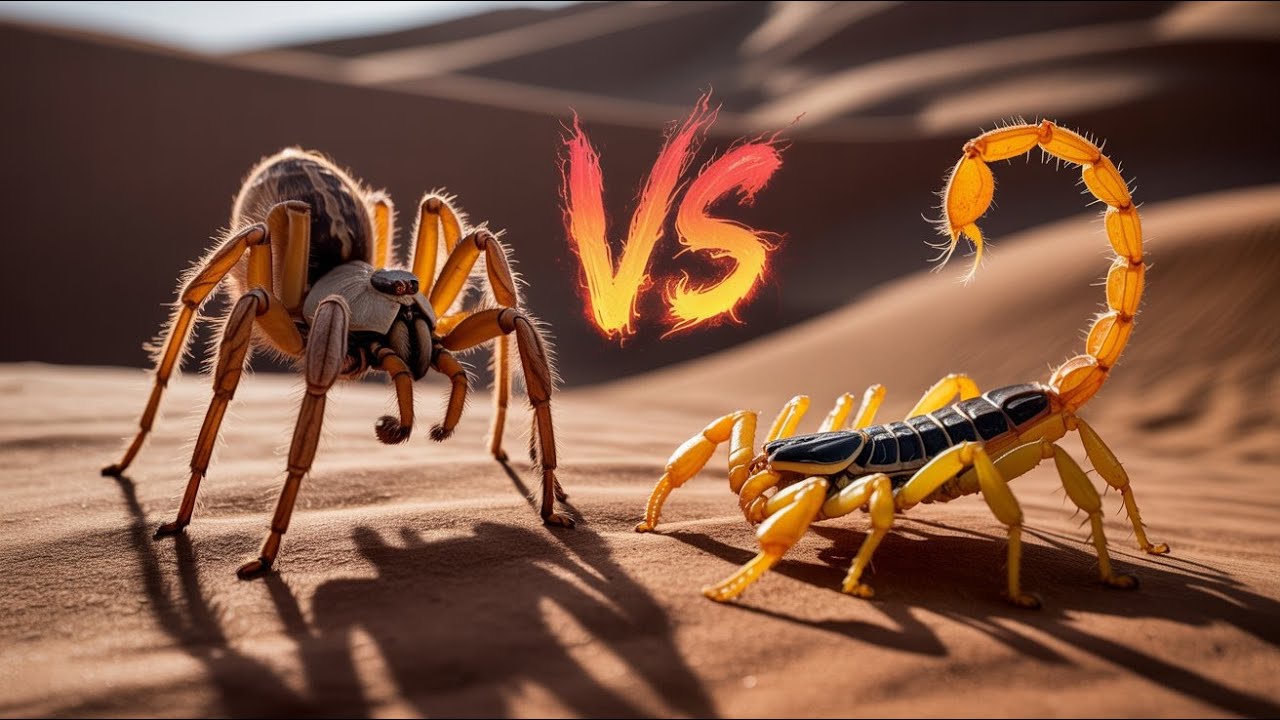 Camel Spider vs Yellow Scorpion &ndash; Epic Showdown! 🕷️🦂