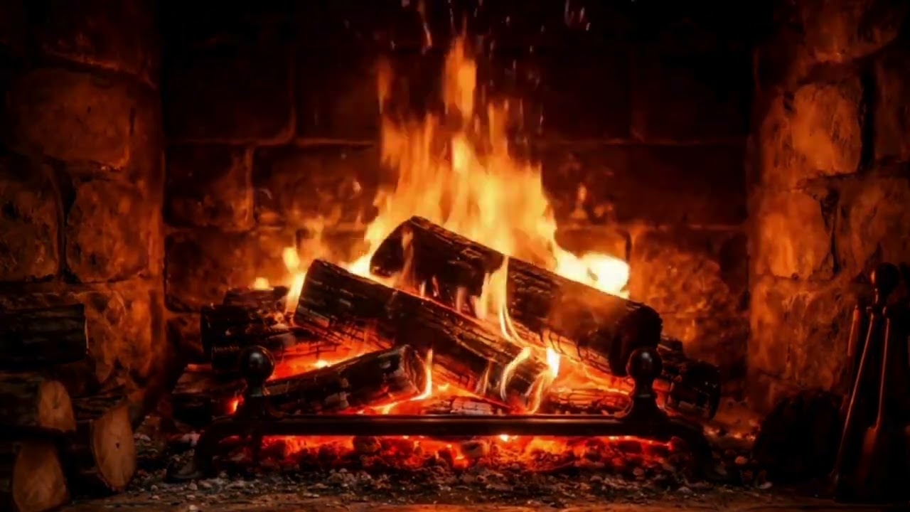 Cozy Fireplace Ambience | 30 Minutes of Realistic Fire for Relaxation & Sleep