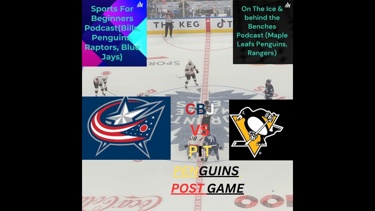 Penguins Post Game "Bokondji Imama throws down with Matthieu Joseph in win" (Blue Jackets VS Peng...