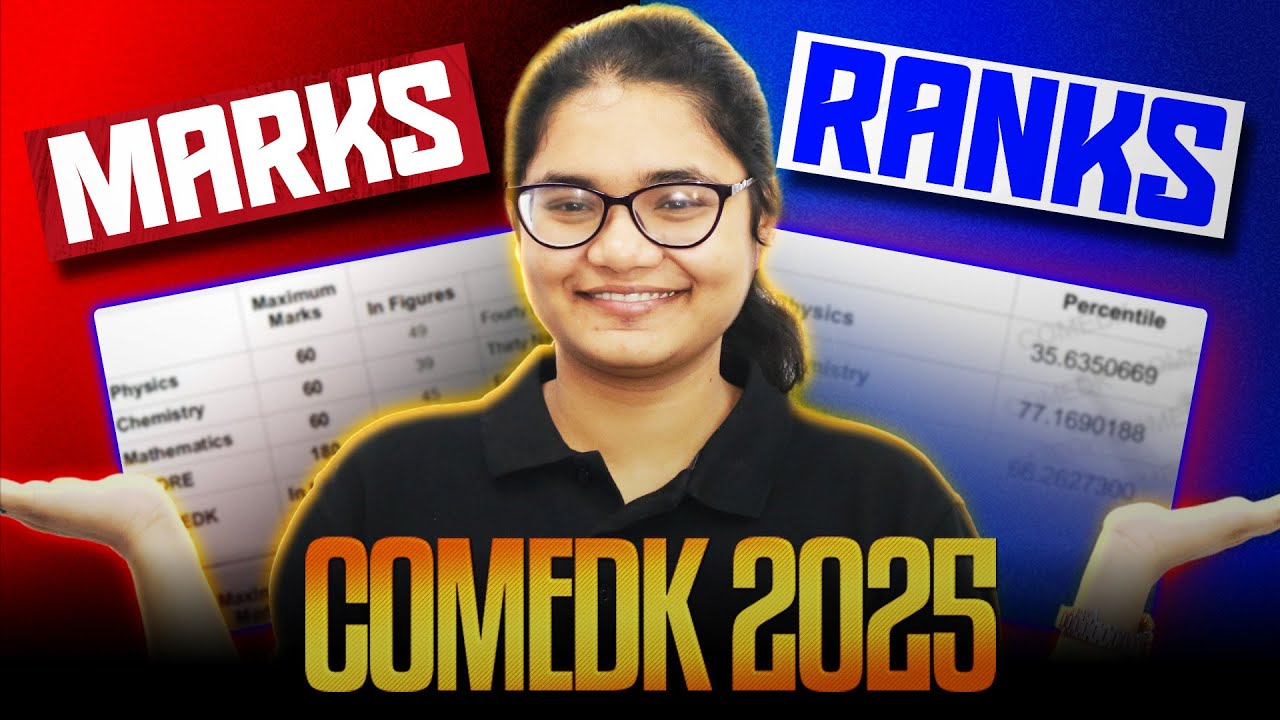 COMEDK 2025 Rank vs Marks Explained 📊 | Know Your Target 🎯