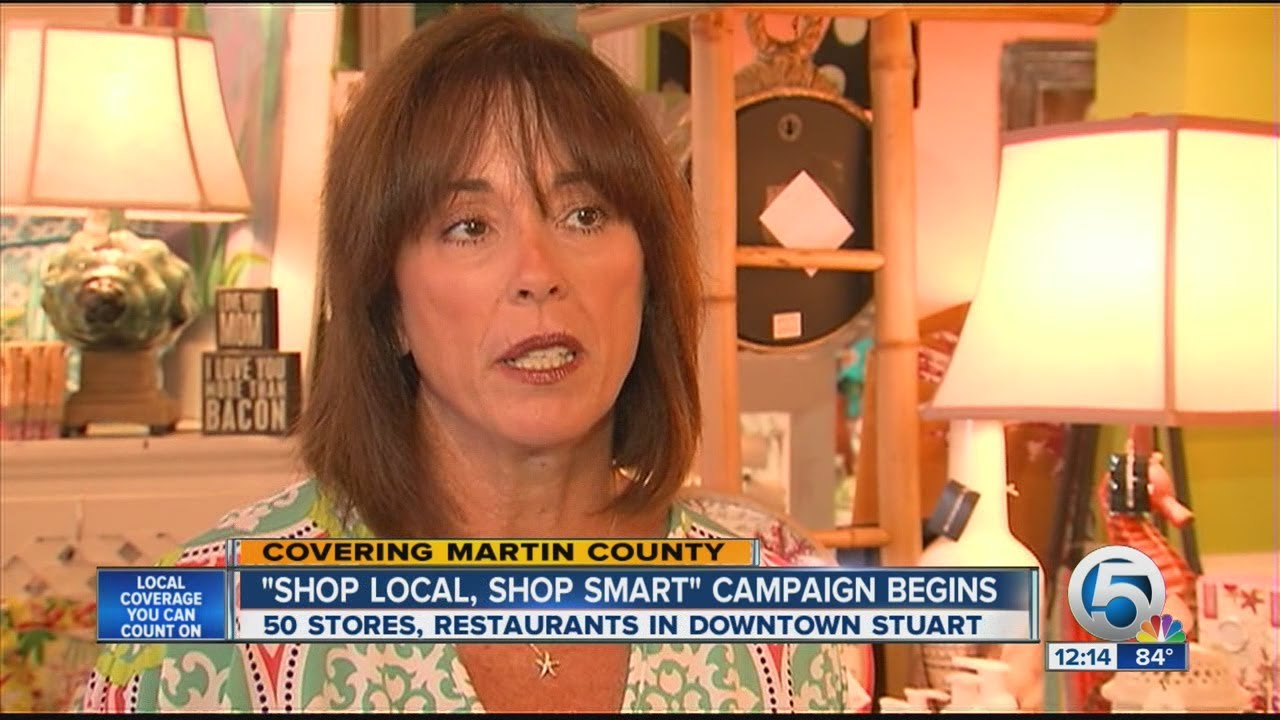 'Shop Local, Shop Smart' in downtown Stuart