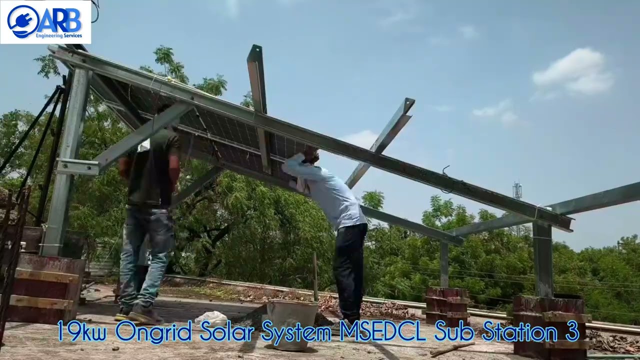 #3 19kw Ongrid Solar System MSEDCL Sub Station 3