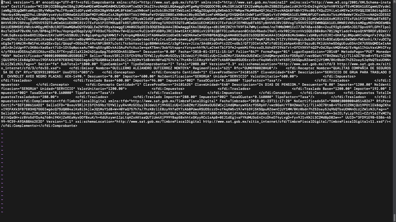 JAXB CFDI XML