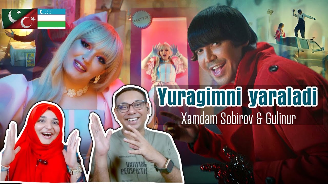 Пакистанский React 🇹🇷️🇺🇿🇦🇿🇵🇰 Ксамдам Собиров и Гулинур - Yuragimni yaraladi (Официальное музыкаль...