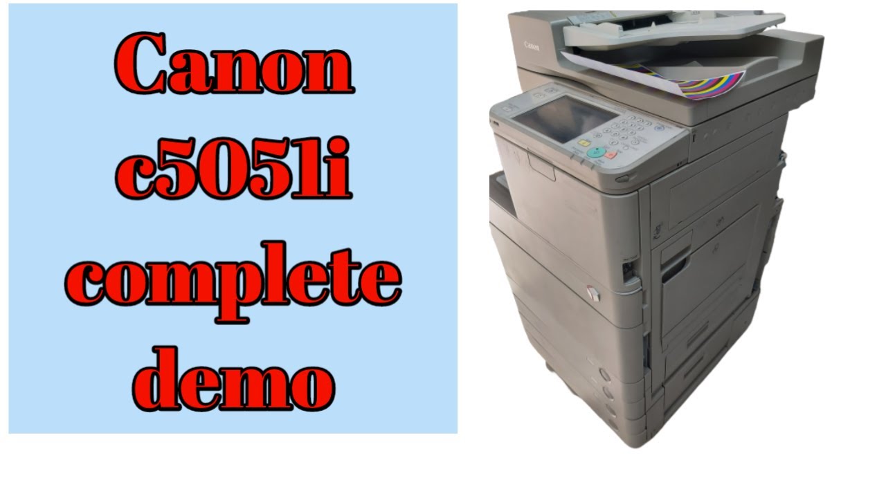 Canon advance image runner c5051i demo