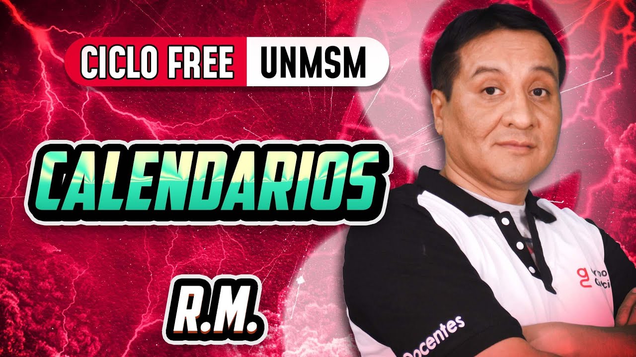 Calendarios 💡 R.M. [CICLO FREE]
