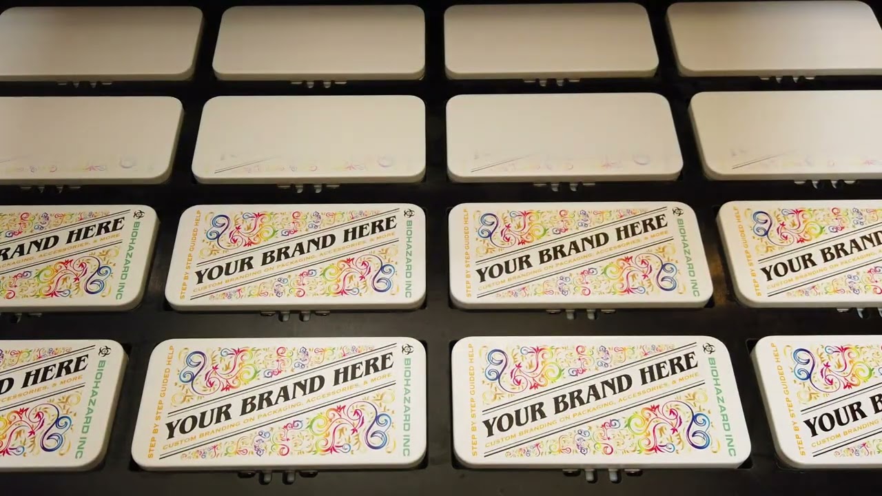 Custom Large White Tin by Biohazard Inc