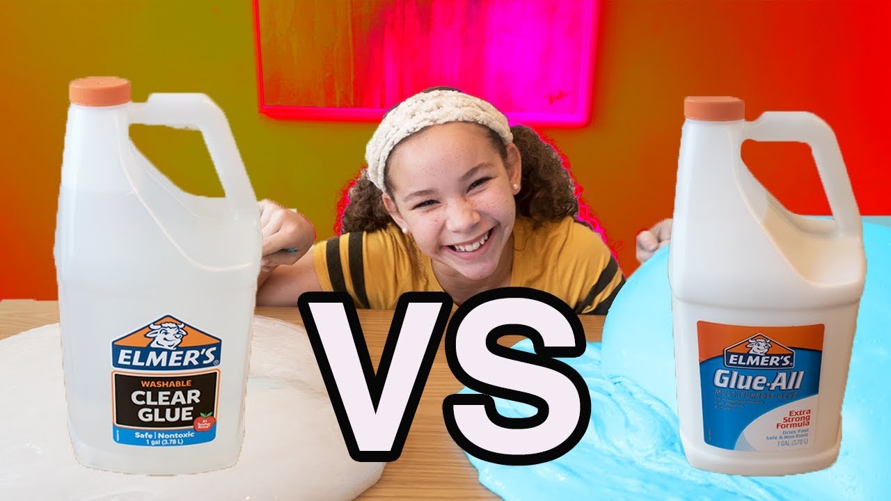 1 GALLON OF ELMER'S GLUE ALL VS 1 GALLON OF ELMER'S CLEAR GLUE GIANT SLIMES