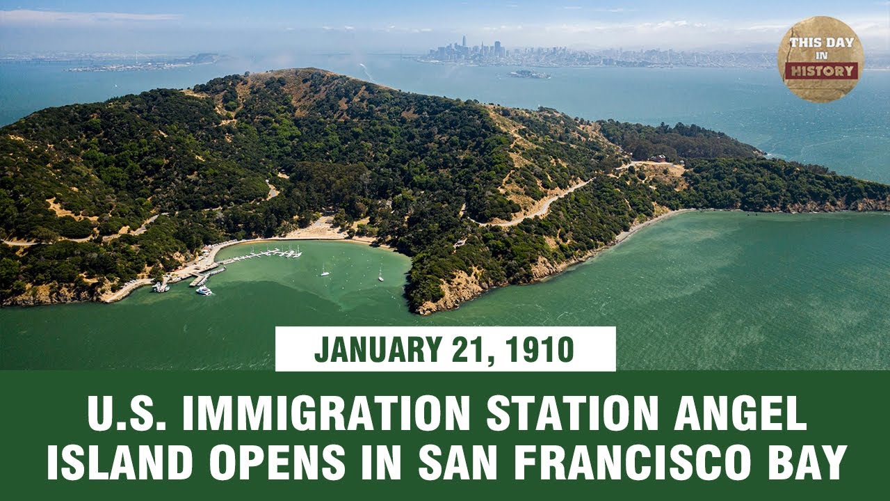 U.S.  immigration station Angel Island opens in San Francisco Bay 01 21 1910 - This Day In History