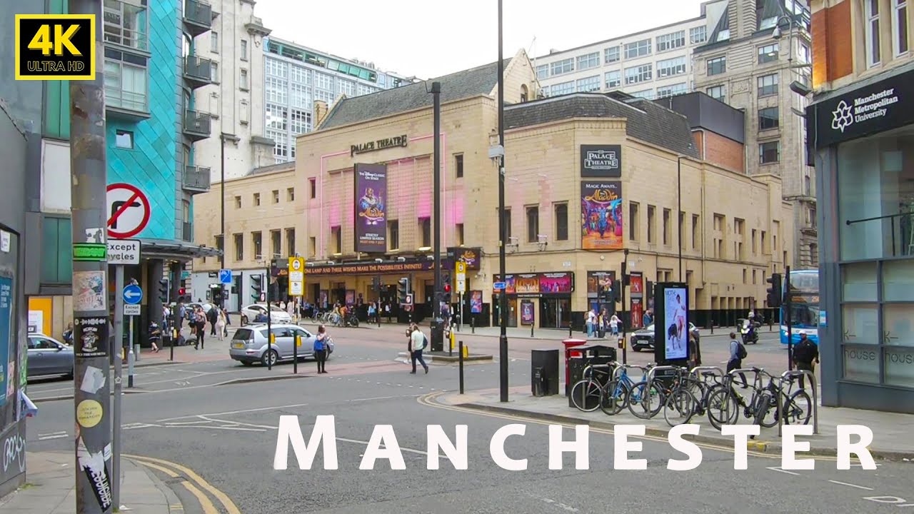 🇬🇧 Manchester city centre from Oxford Road Station to Shudehill Interchange
