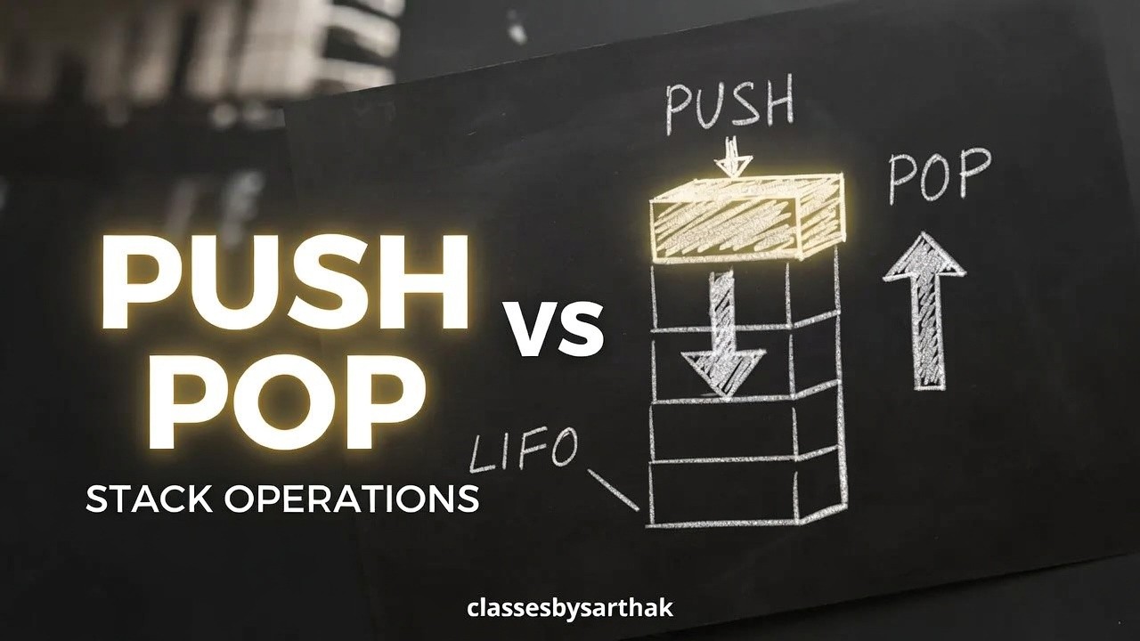 #24 Push & Pop Operations in Stack | Data Structures Made Easy