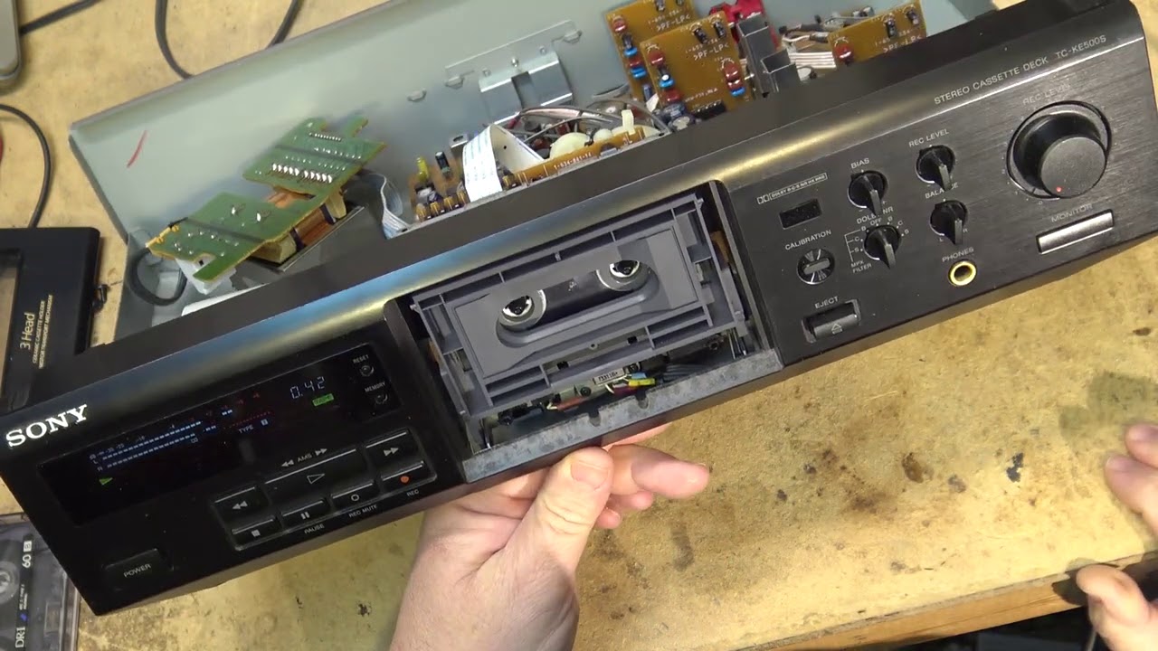 Sony TCKE500S 3 head tape deck thrown off a truck