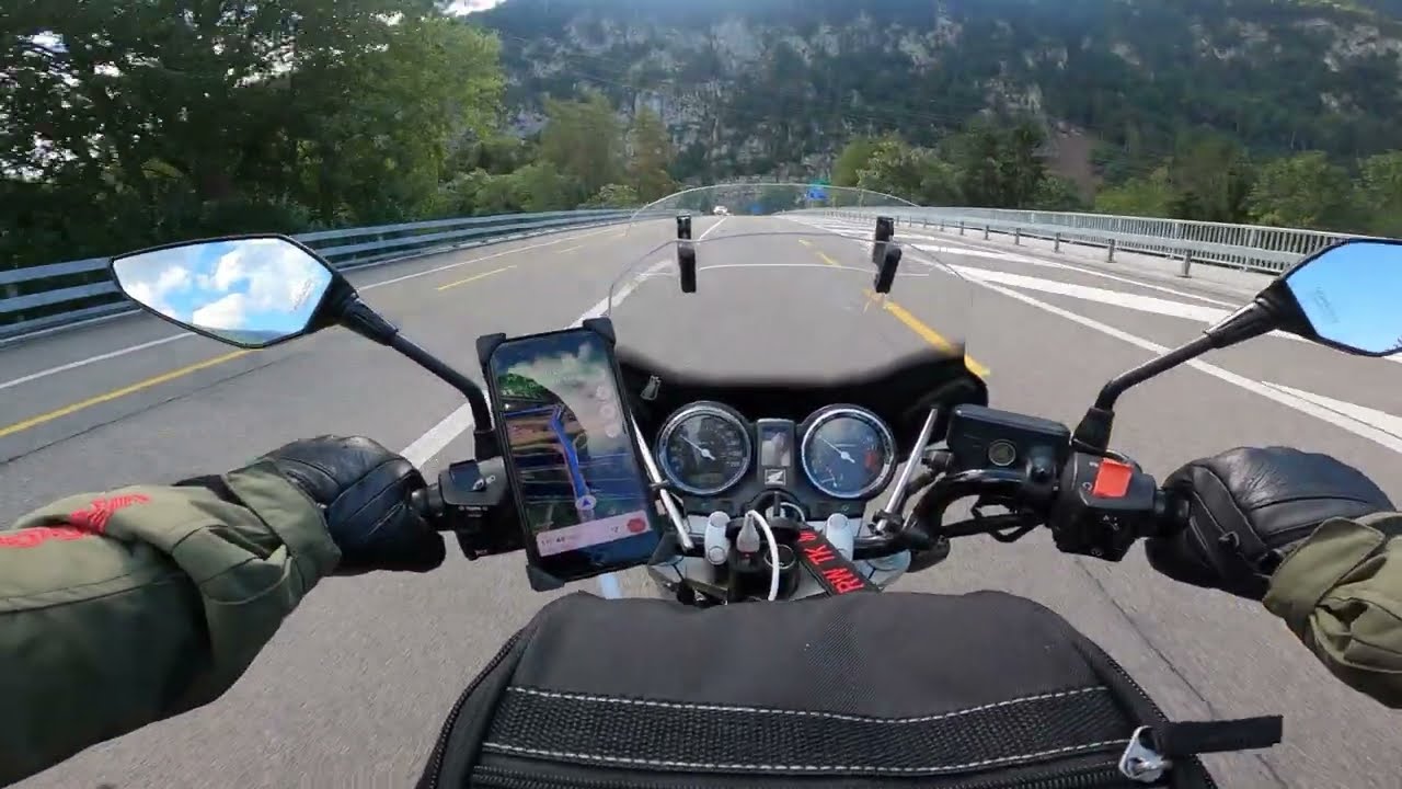 Motorradtour Interlaken Thunersee und Brienzersee  Honda CBF 600 NA  Motorcycle Tour in Switzerland