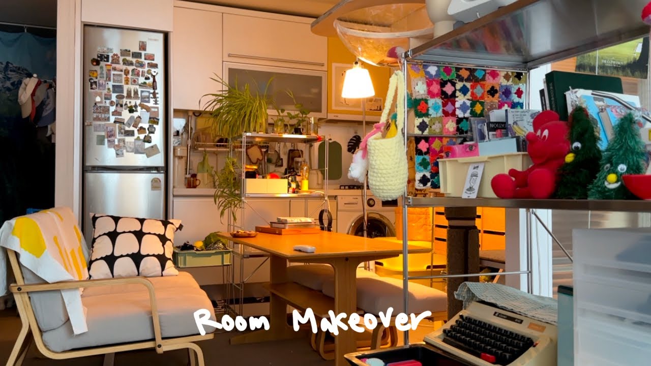 미니멀을 꿈꾸는 맥시멀 못잃어 브이로그 (집 구조 바꾸기, 재택근무, 코바늘) | ROOM MAKEOVER 🏠