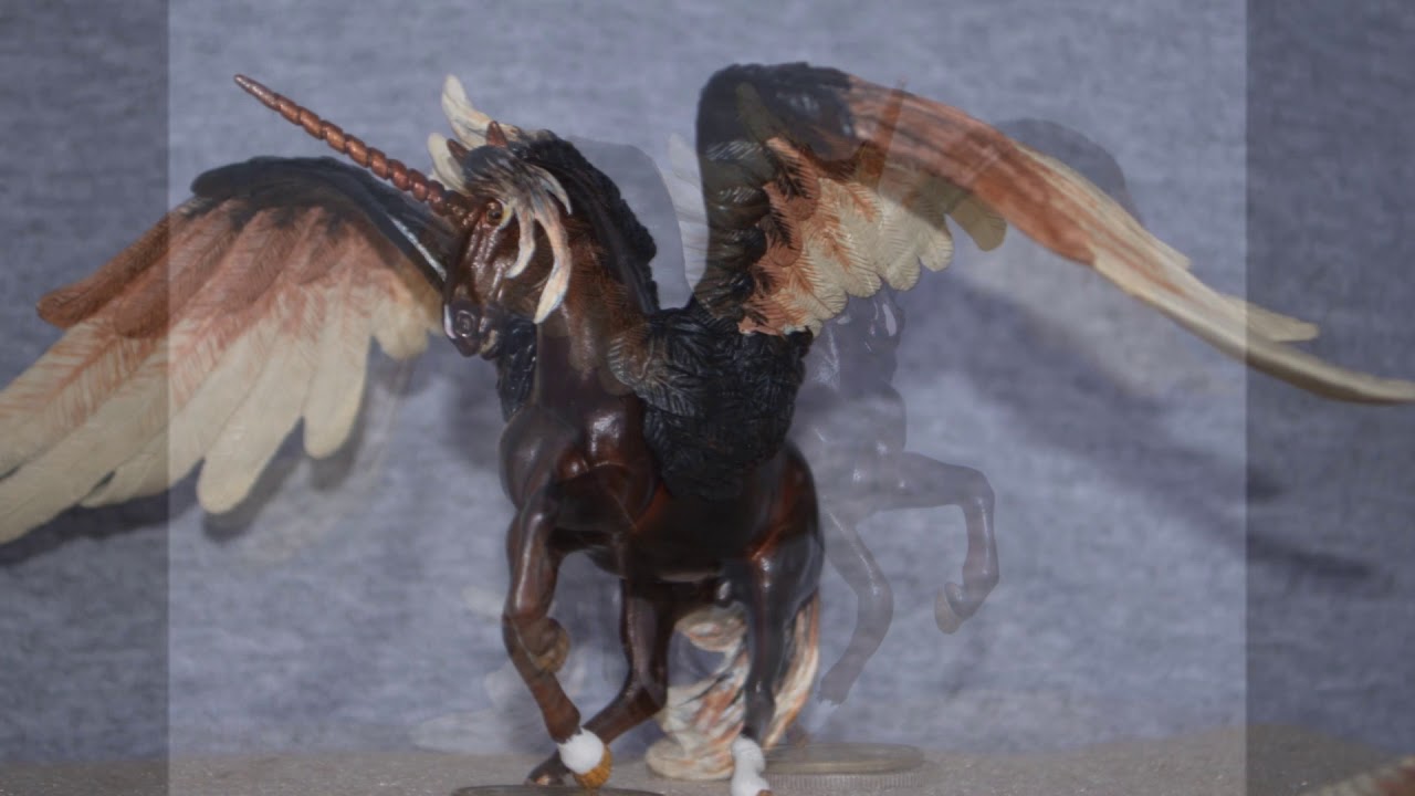 Inter-Changeable Wings Custom Alborozo Pegasus Stablemate Breyer Model Horse, Jan 2019