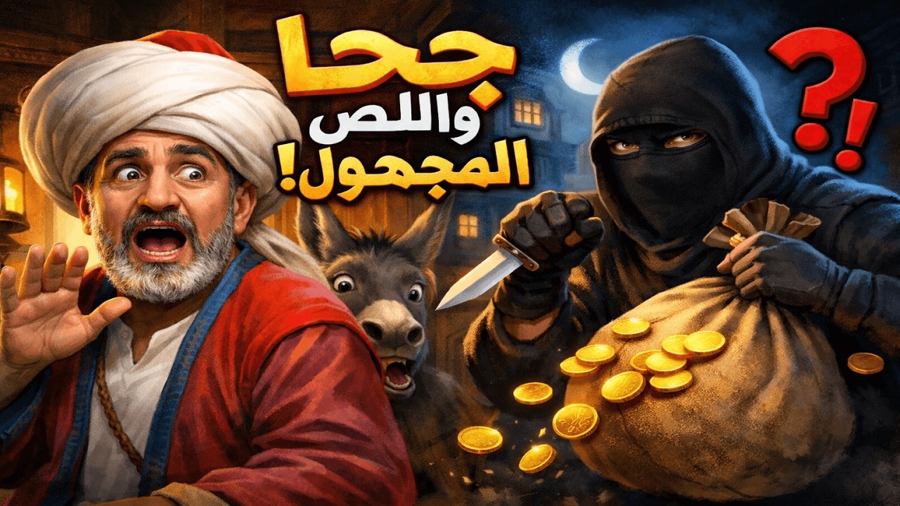 قصة جحا واللص المجهول قصة ممتعة جداً ومضحكة من نوادر جحا