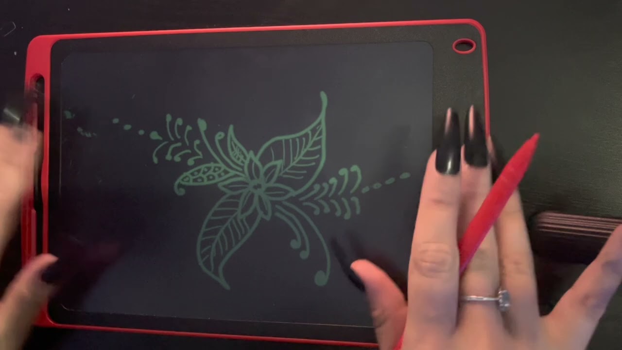 ASMR Magic eraser board - drawing and tapping (NOT LAYERED VERSION)