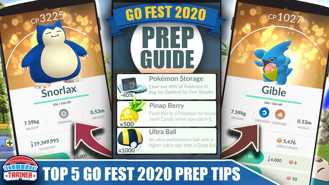 START NOW! TOP TIPS FOR *GO FEST 2020* EVENT - SHINY GIBLE, SNORLAX, ALOLANS + MORE | Pokémon GO