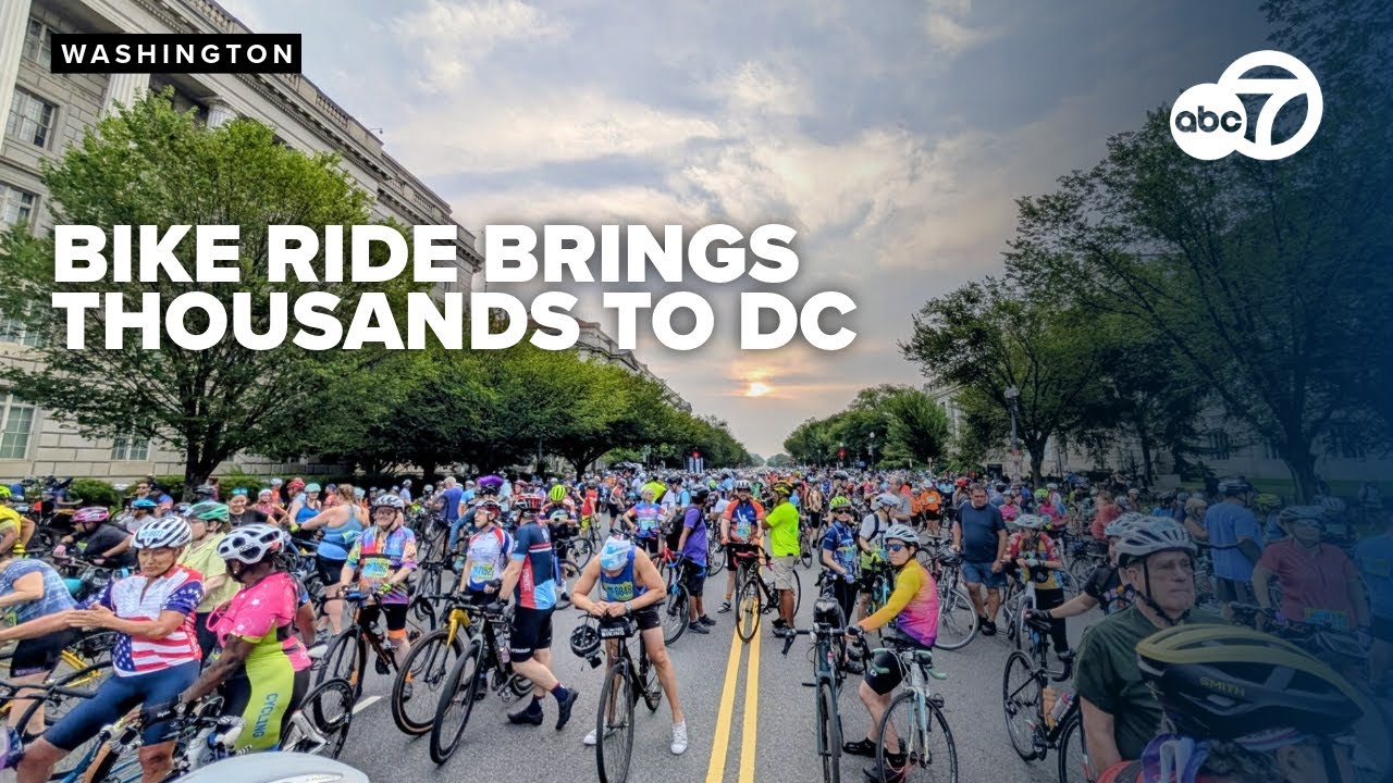 The annual DC Bike ride brought 10,000 bikers to ride around the city and celebrate at the Capitol