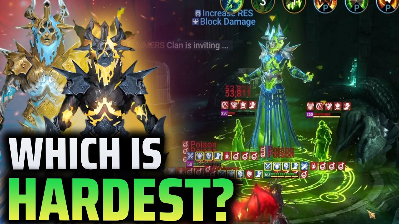 FACTION WARS HARD MODE GUIDE! Ranking All 5 New Bosses from Easy to Insane | Raid Shadow Legends