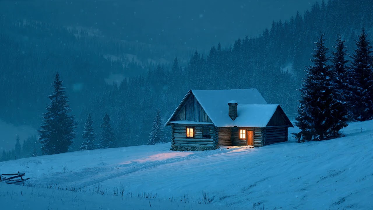 Beautiful Snow Falling Ambient Copyright-Free Video, Free Background Motion, Motion Graphics