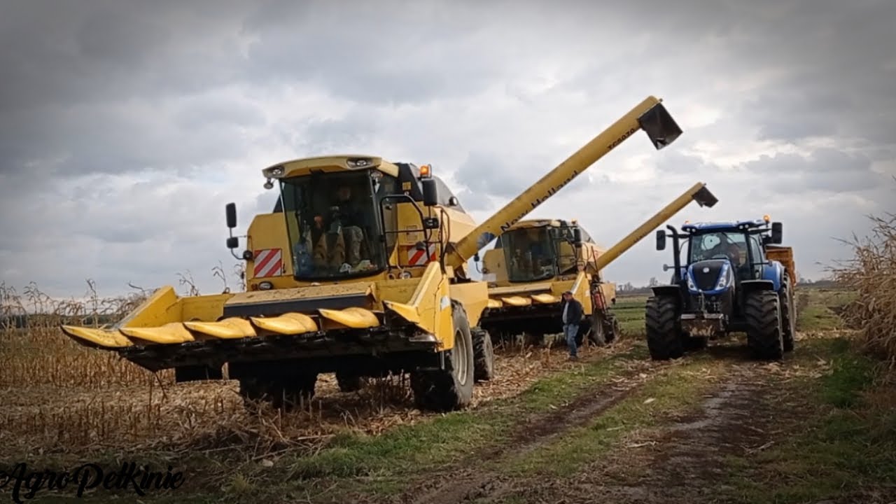 Kukurydza 2021 ☆ 2x New Holland TC 5070 & New Holland T7.195S | NH T6080★Podkarpacie★