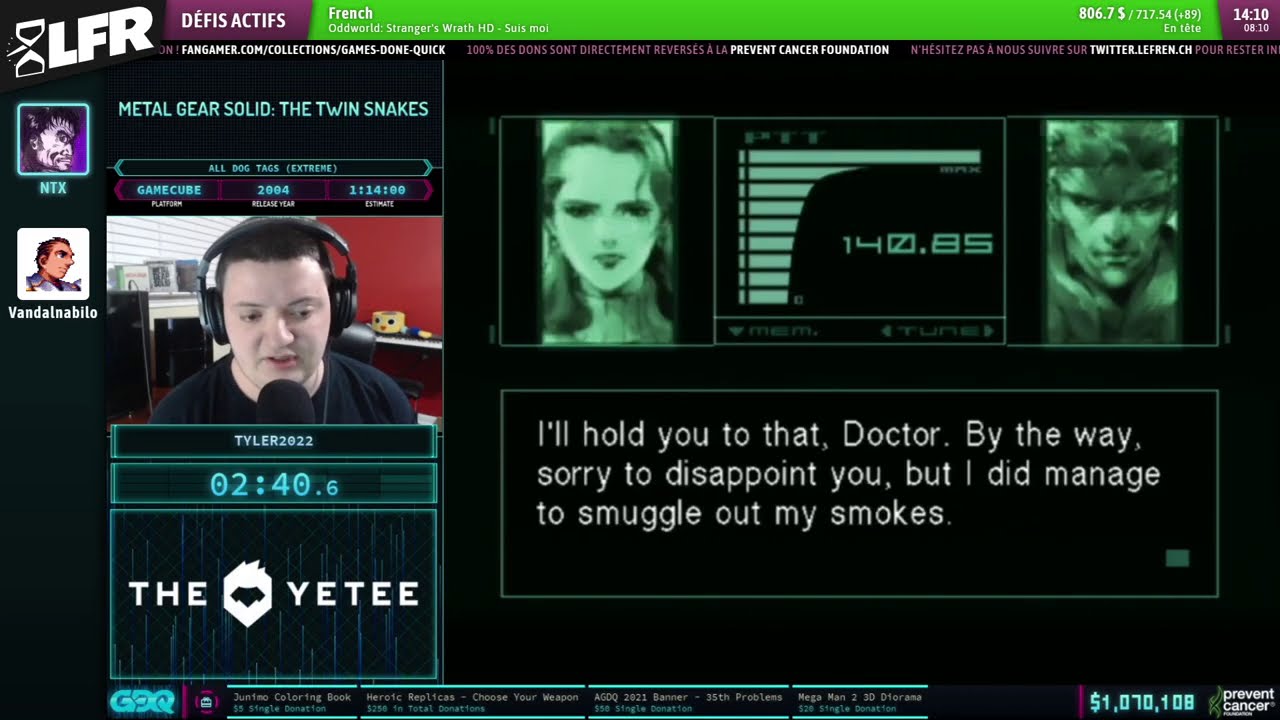 Metal Gear Solid: The Twin Snakes en 1:13:26 (All Dog Tags (Extreme)) [AGDQ2021]