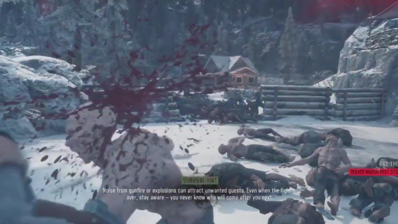 Taking on the Beaver Marsh Rest Stop Horde | DAYS GONE