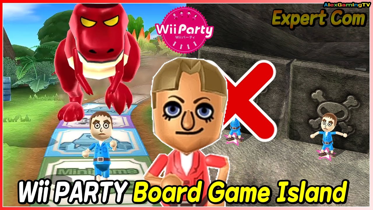 Wii Party - Board Game Island (Expert com) Philip vs Greg vs David vs Jake | AlexGamingTV