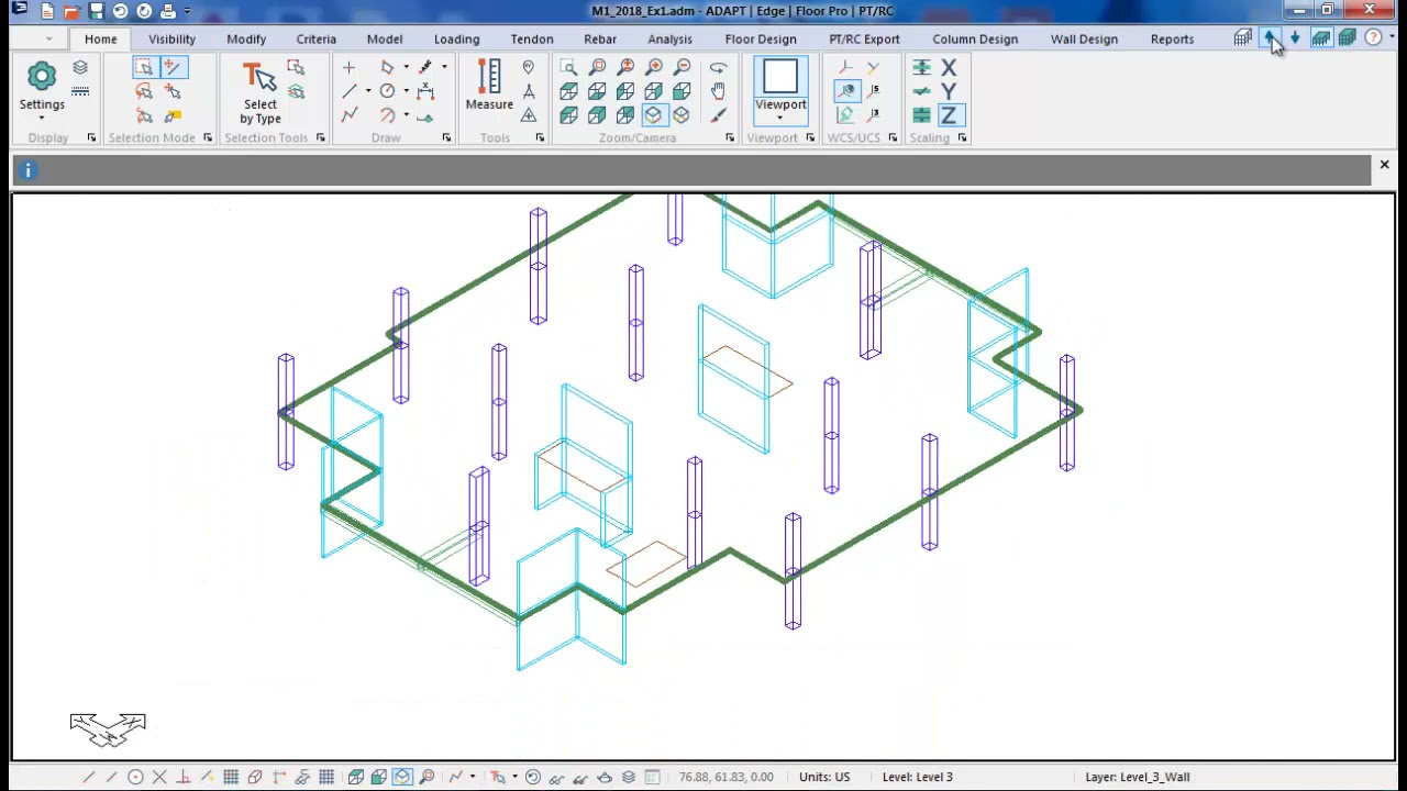 Import from Revit and Modeling in ADAPT-Builder