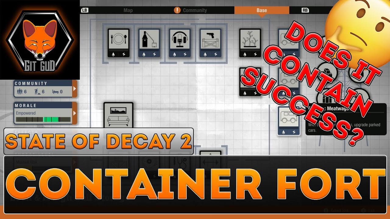 Руководство по домашней базе State of Decay 2 (контейнерный форт)