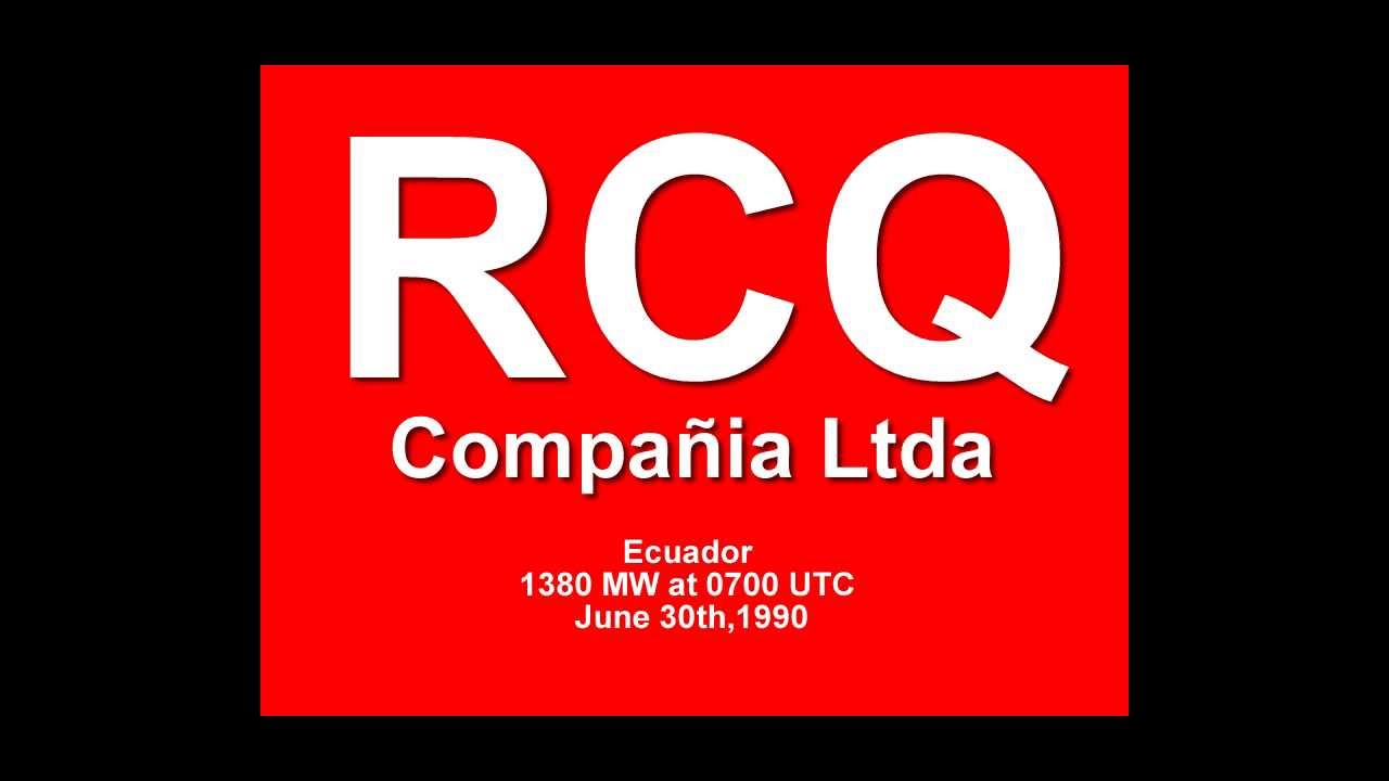 🇪🇨 RCQ Compañia Ltda - 1380 AM - Ecuador - Onda Media -1990