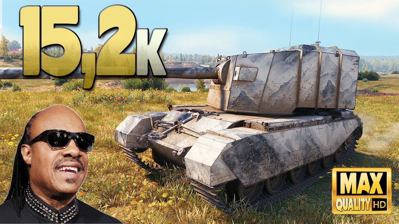 FV4005: Мастер слепых выстрелов, 15к урона - World of Tanks