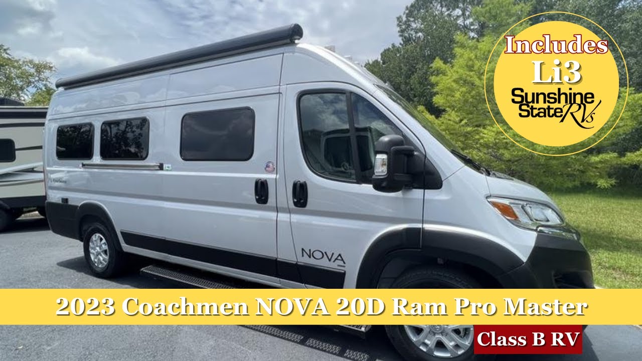2024 Coachmen Nova 20D Li3 Lithium System, кемпер класса B для жизни в фургоне **ОФИЦИАЛЬНОЕ РУКО...
