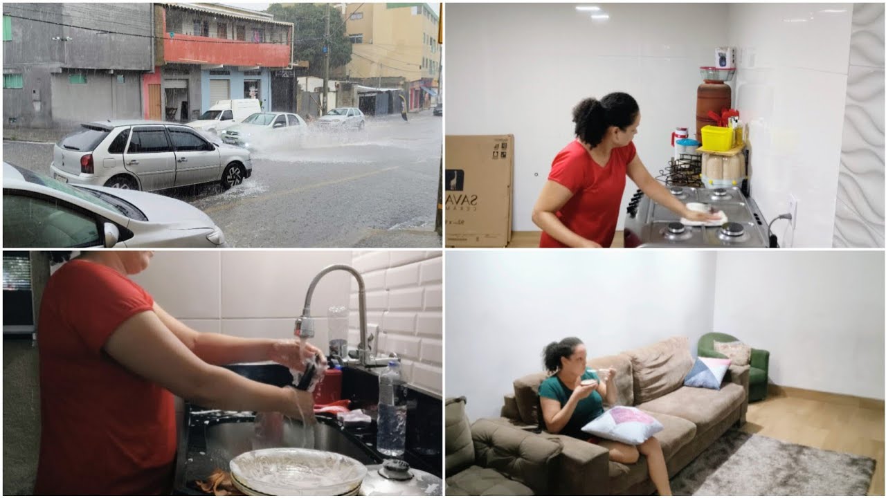 NÃO PAREI UM MINUTO! LAVEI COBERTAS, LIMPEI O FOGÃO E COMI UM DELICIOSO ARROZ DOCE 