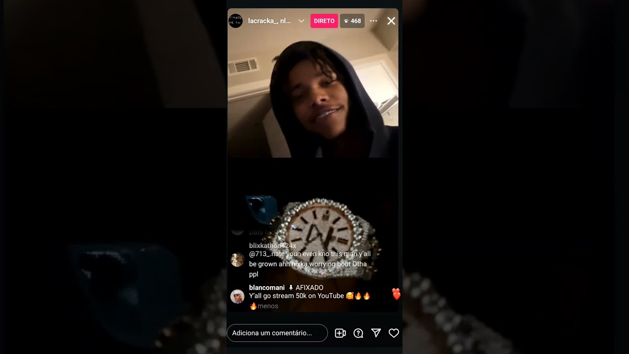 La cracka and other KTA member on live sneack dissing ATK members and saying he gon rob an ap watch