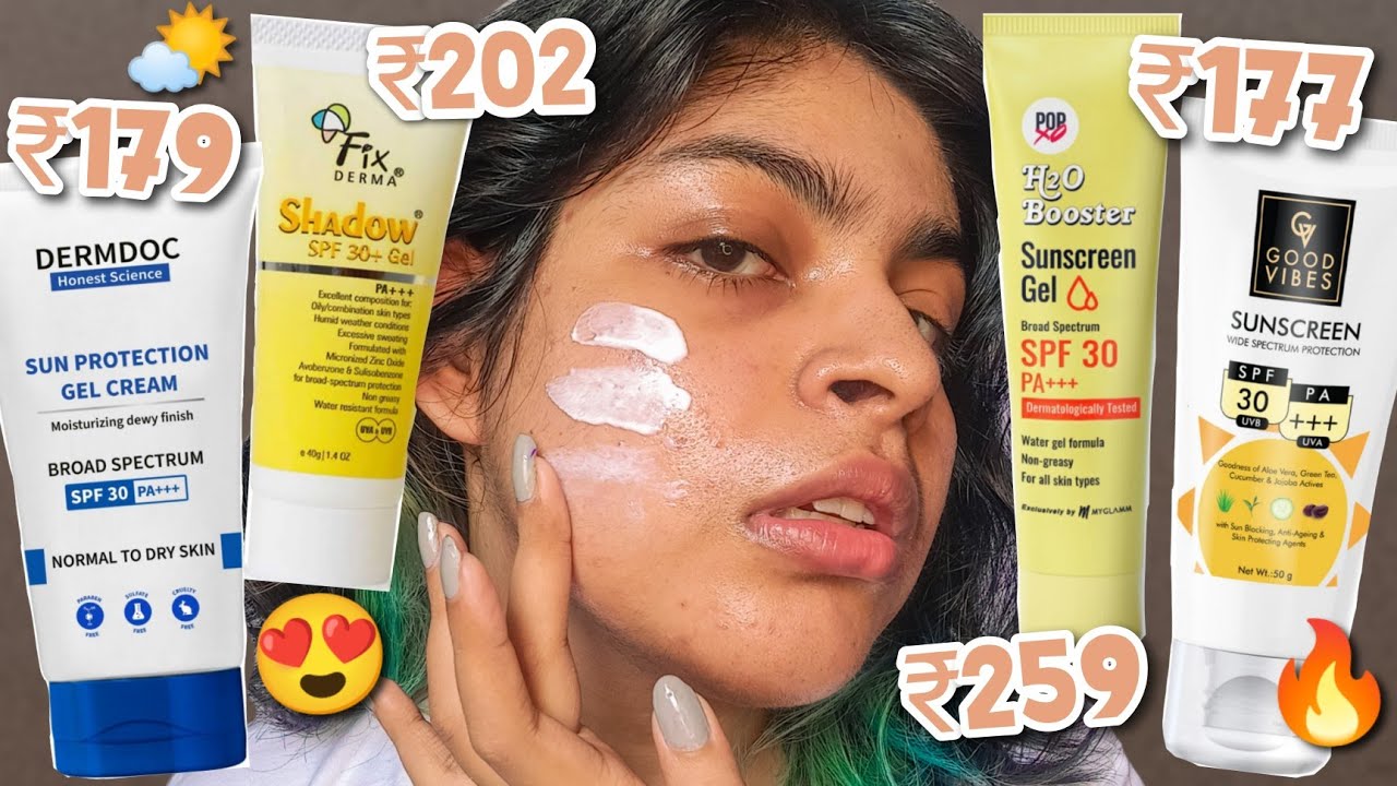 UNDER ₹300🔥AFFORDABLE SUNSCREENS FOR SUMMER🌤️| Best Affordable Sunscreen for Summer|Summer Sunscreen