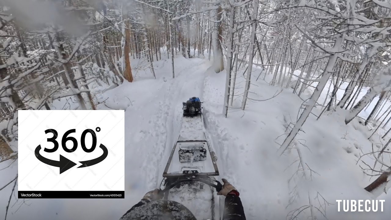 Breaking Trail After the NB Blizzard (360° Experience)