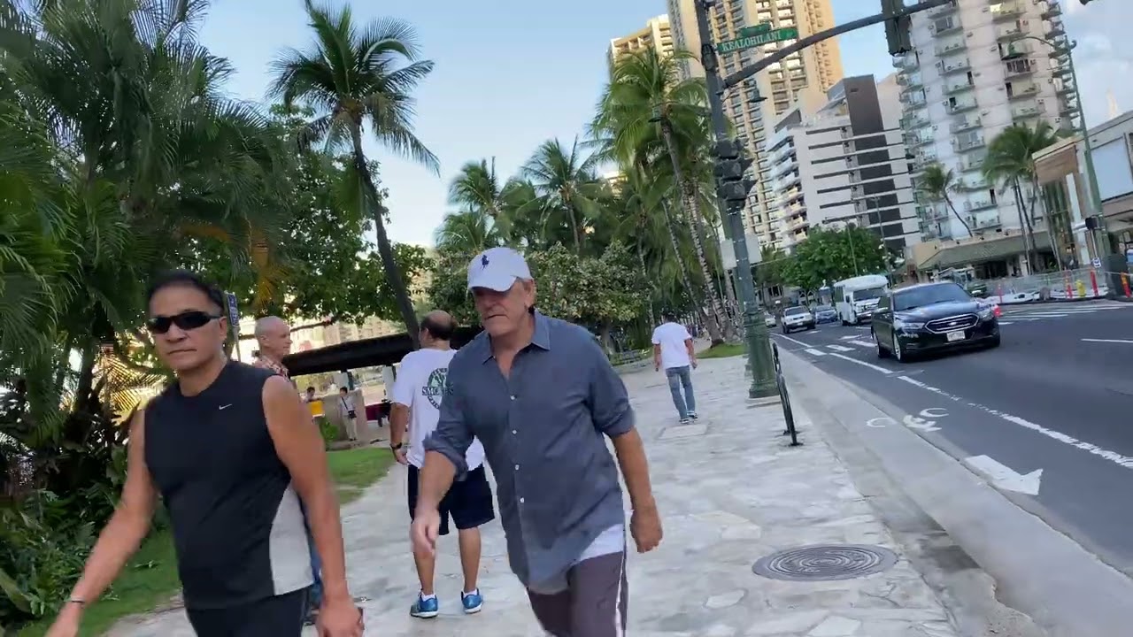 I walked to my hotel in Waikiki