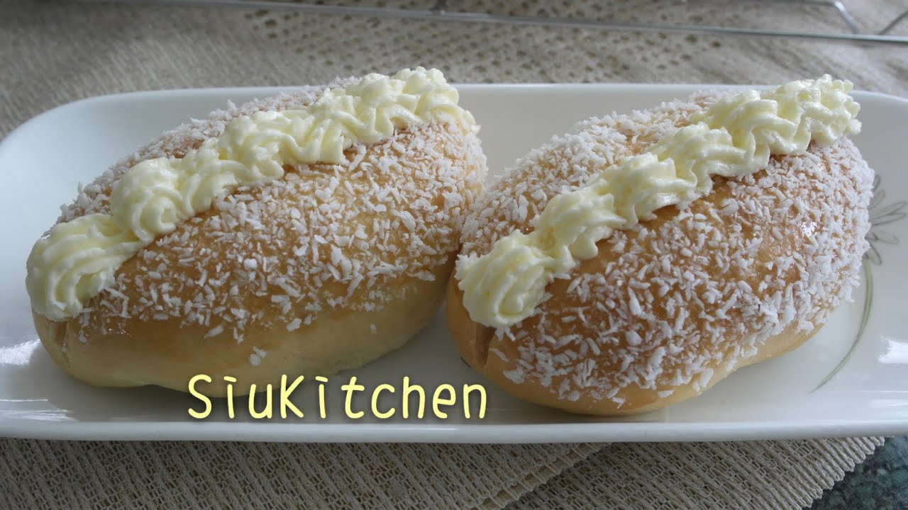[Eng-Recipe] How to make Coconut cream bun(椰絲奶油包)