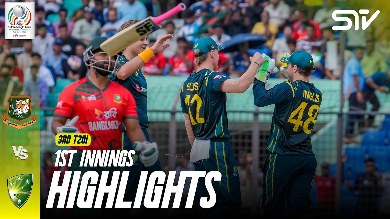 1st Innings Highlights | Bangladesh vs Australia | Match 03 | T20I Series 2026 | M9K1K