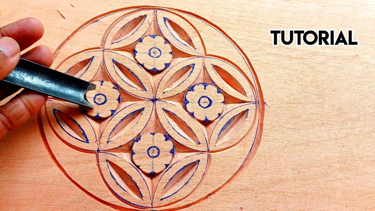 Wood carving ideas || Flower making tutorial by UP wood art