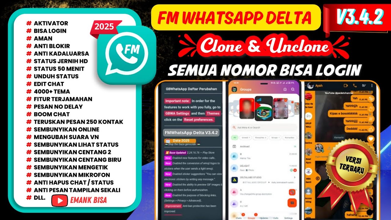 fmwhatsapp delta v3.4.2 update terbaru bulan ini 2026 | fm wa | wa fm | whatsapp mod 2026 | wa mod
