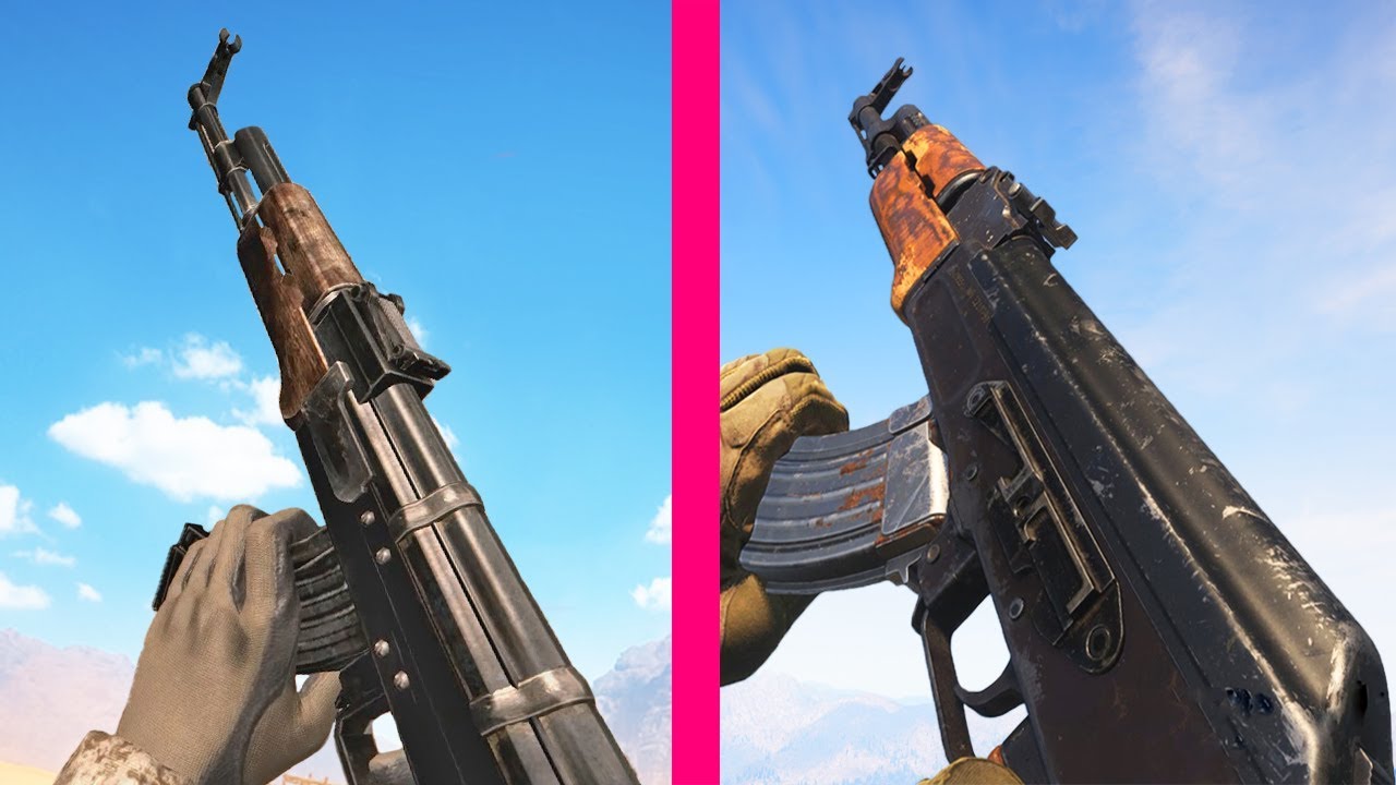 Modern Warfare 2019 vs Call of Duty 4 Weapons Comparison
