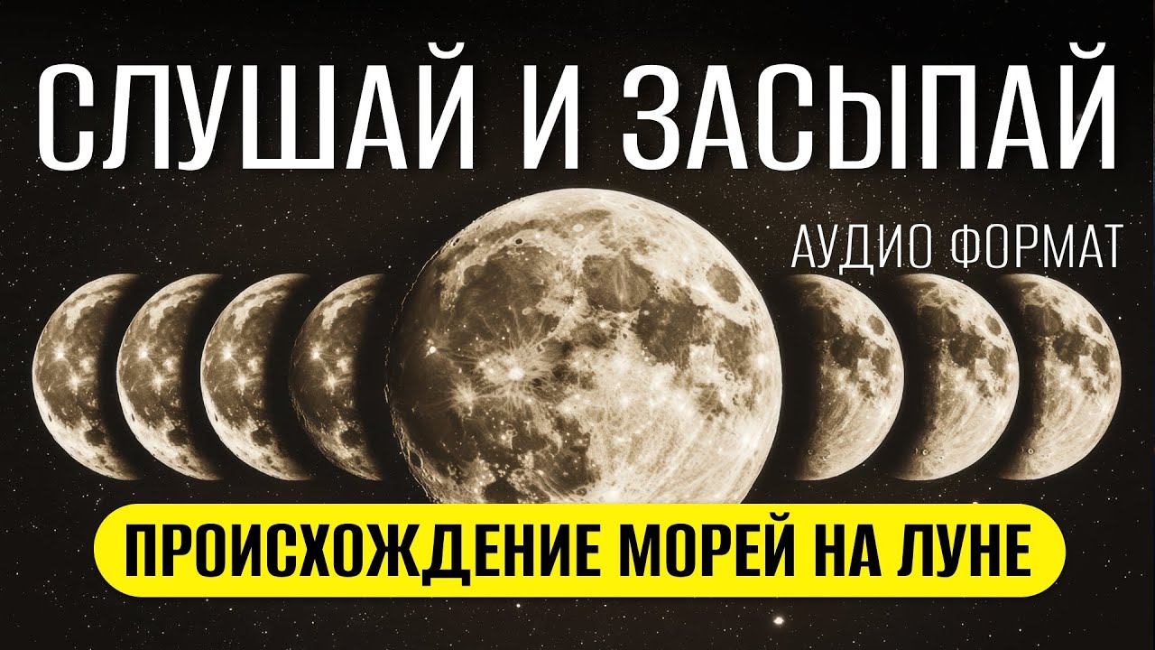 Лунные моря: что на самом деле скрывают темные области Луны? ДЛЯ СНА 😴